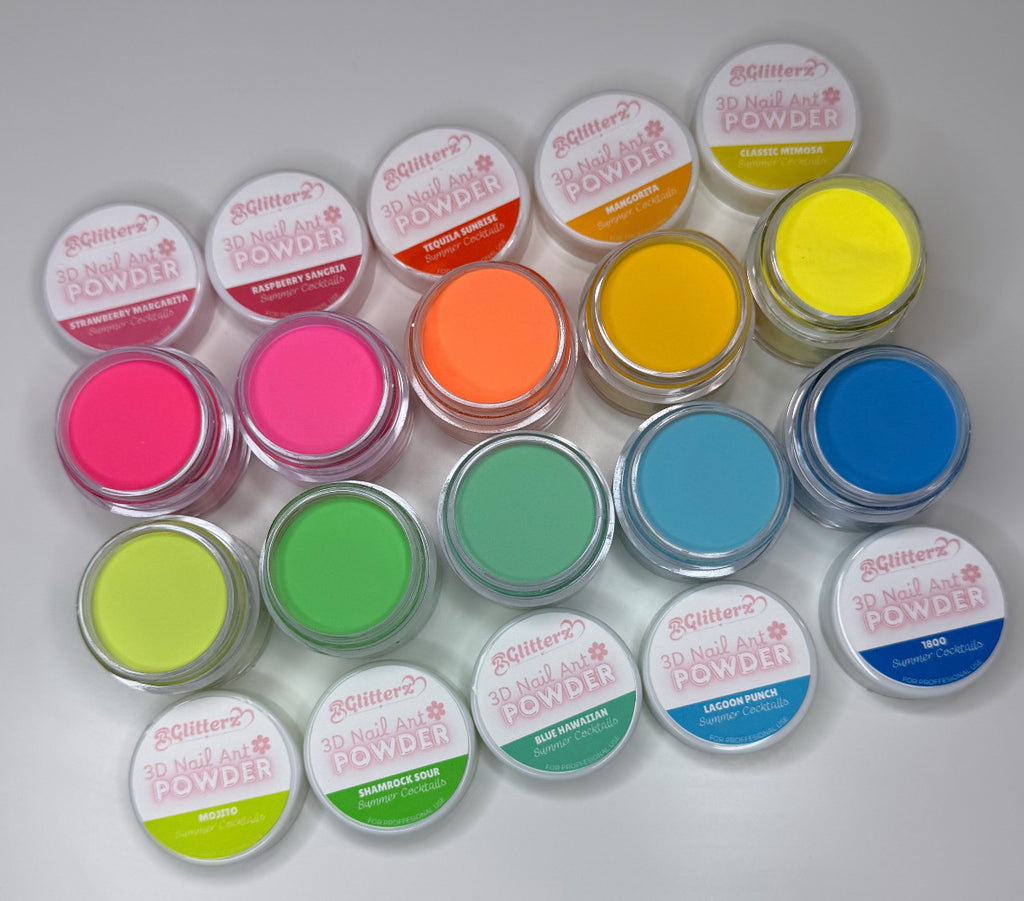 3D NAIL ART POWDERS “Summer Cocktails”